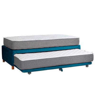 Imagen 1 del producto Cama Nido Latam Home 1,5 Plazas Zen Best Tela Azul
