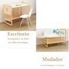 Cuna Colecho Madera Pack&Play con Mudador Azul LuBabycas
