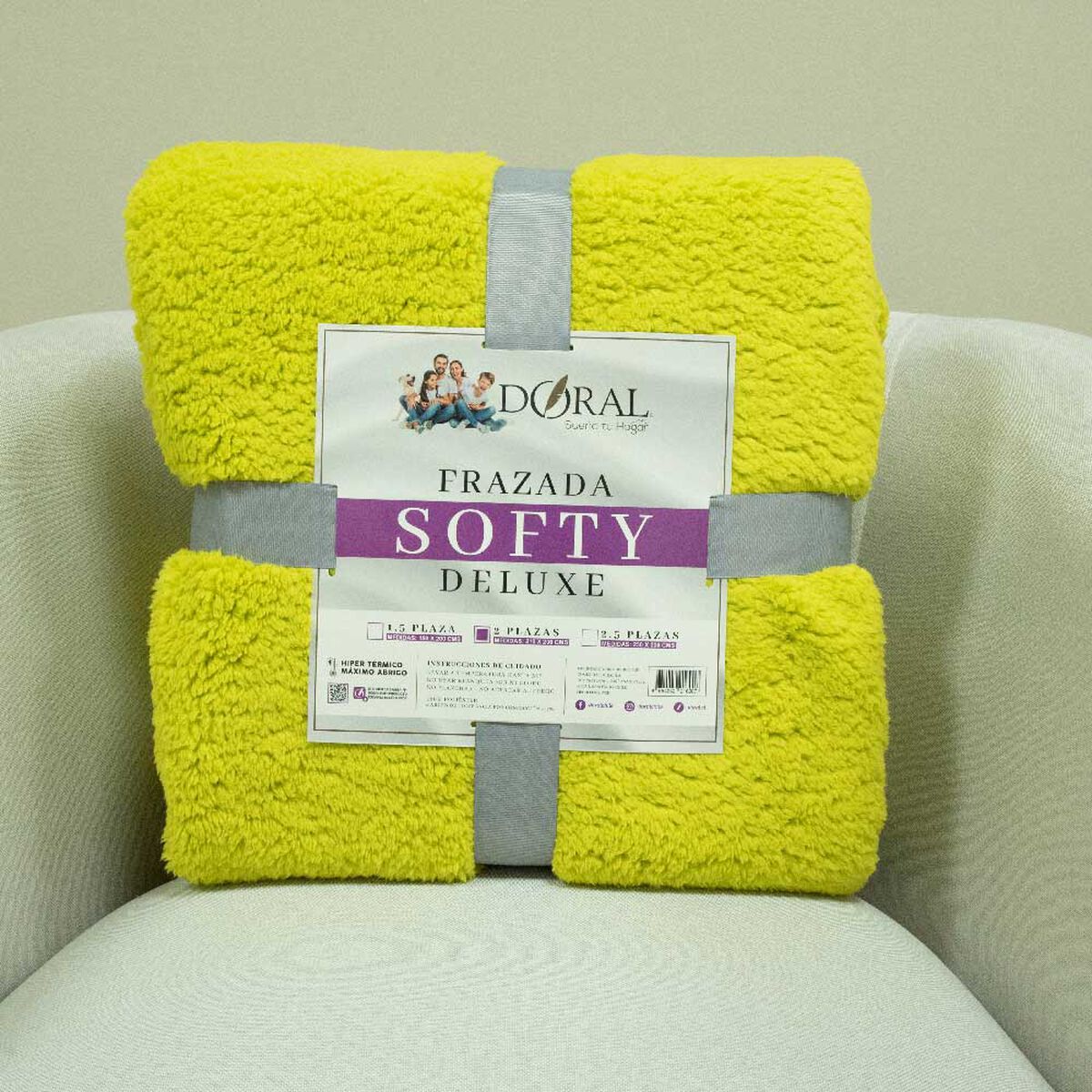 Frazada Doral 2 Plazas Softy Lisa D13