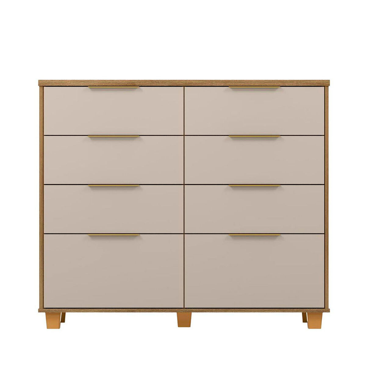 C&oacute;moda Vekkahome Dubai 8 Cajones Beige