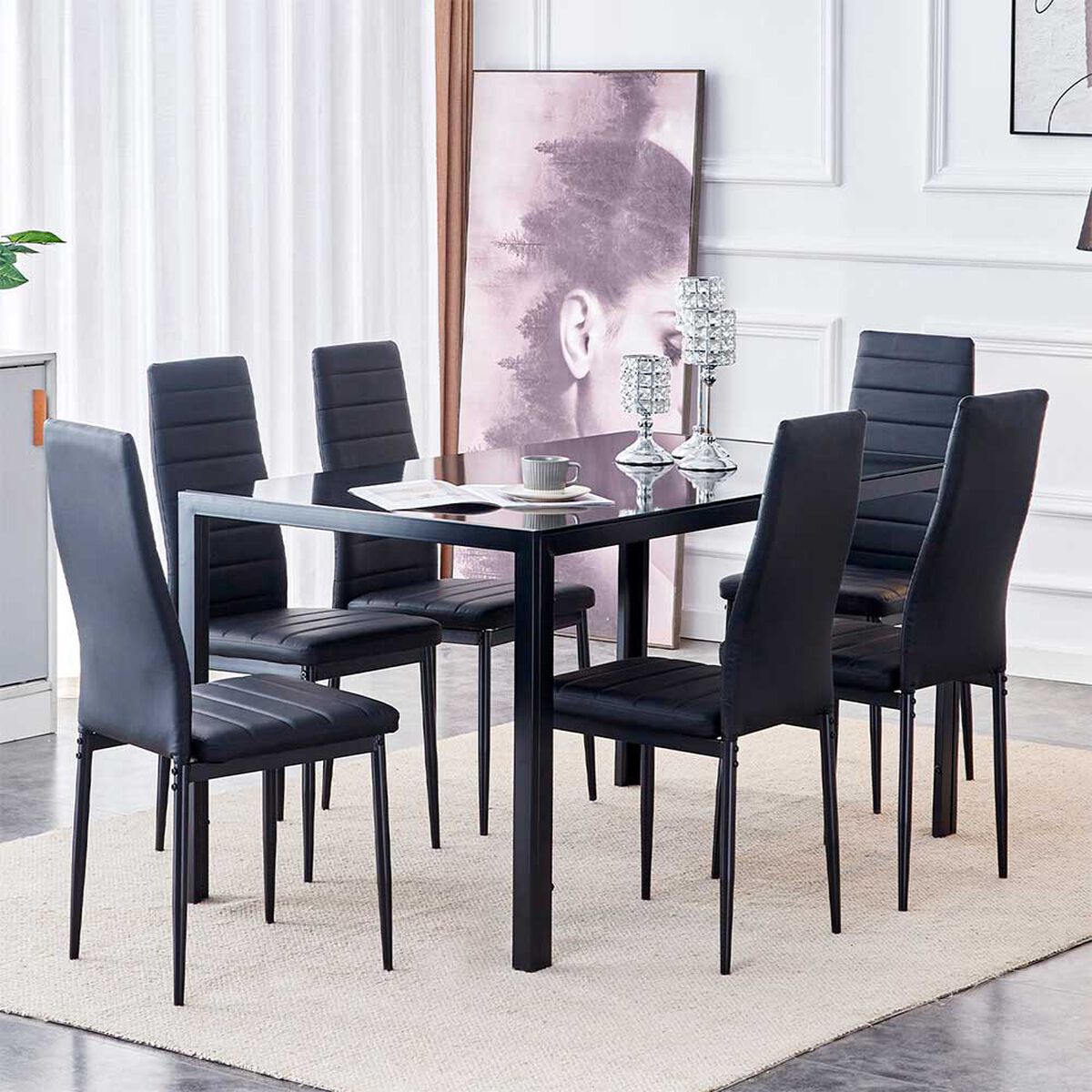 Pack de 6 Sillas Novahus Boston II Negro