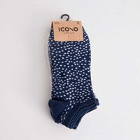 Pack 5 Calcetines Hombre Icono Azul