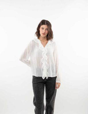 Imagen 1 del producto Blusa Manga Larga Mujer Zibel Crudo