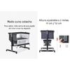 Cuna Colecho con Mudador y Accesorios Lubabycas Gris