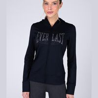 Chaqueta Fitness Mujer Everlast Negro, Rojo