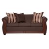 Juego de Living Ruzam Mobel Atenas Sofá 3 Cuerpos + Dos Sillones 1 Cuerpo Lino Café