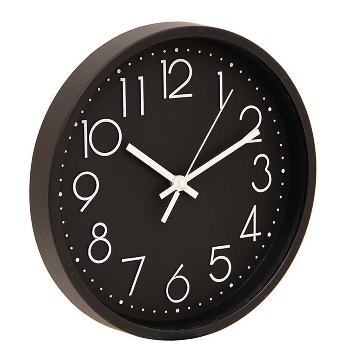 Reloj de Pared Plástico Vgo Circular 30 cm Negro