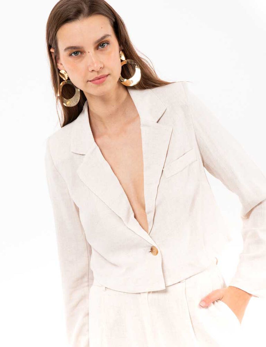 Blazer Lino Mujer Zibel