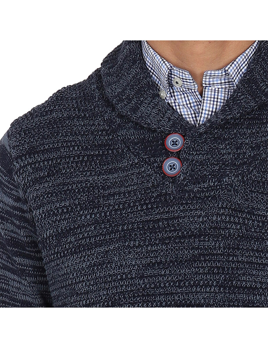 Sweater de Algodón Cuello en V Hombre Arrow