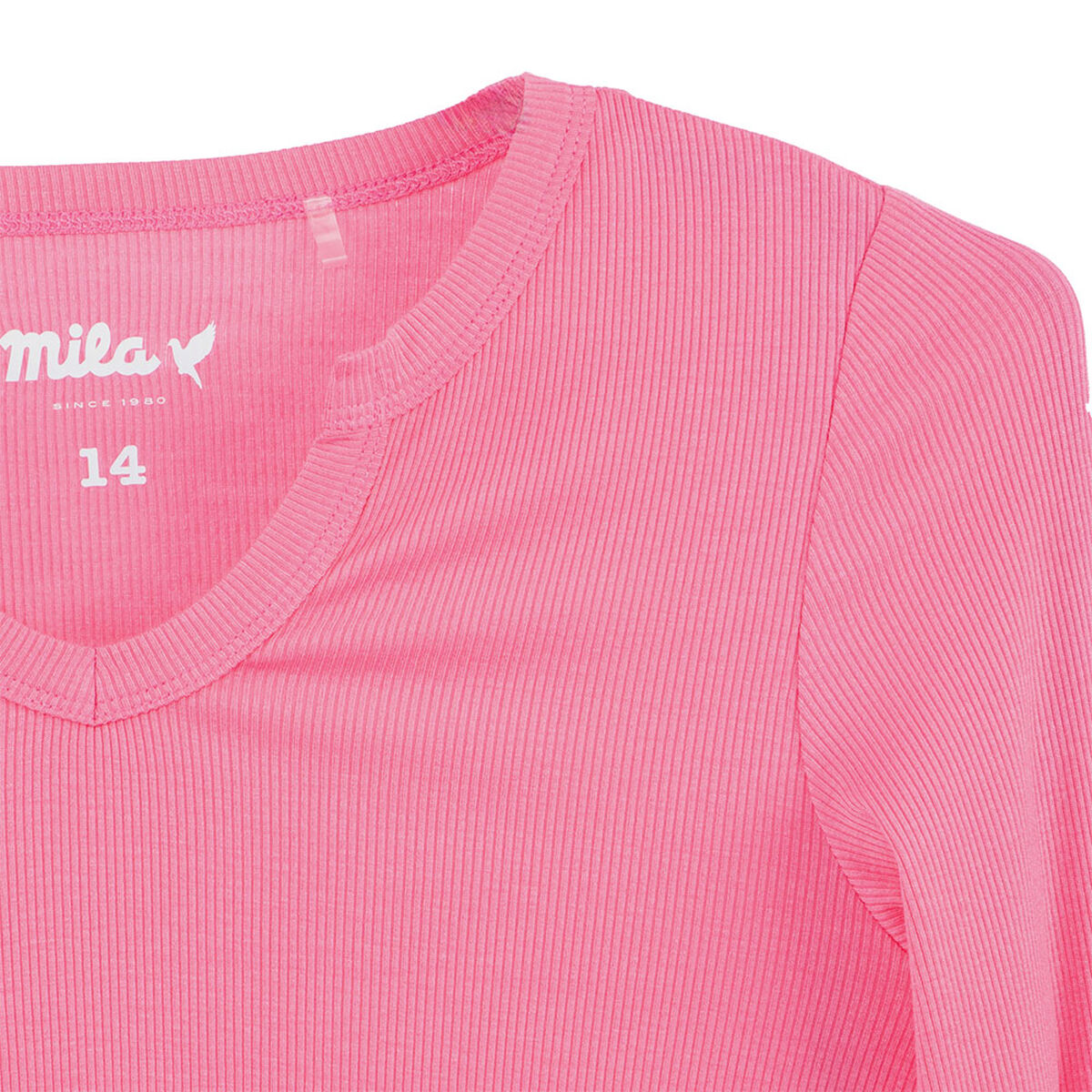 Polera Manga Larga Lisa Niña Mila
