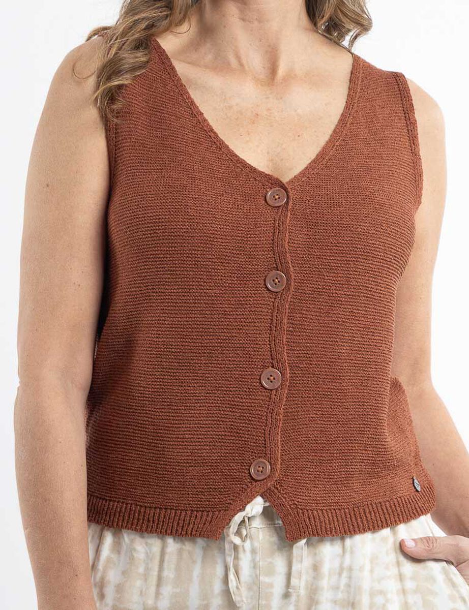 Sweater Sin Mangas Mujer Portman Club
