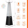 Estufa a Gas Exterior Terraza Klyma Obelisk Negra