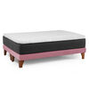 Cama Europea Latam Home 2 Plazas New Top BD Palo Rosa