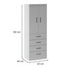 Combo Exit Closet 2P 4C + Comoda 10C Caf&eacute; Beige