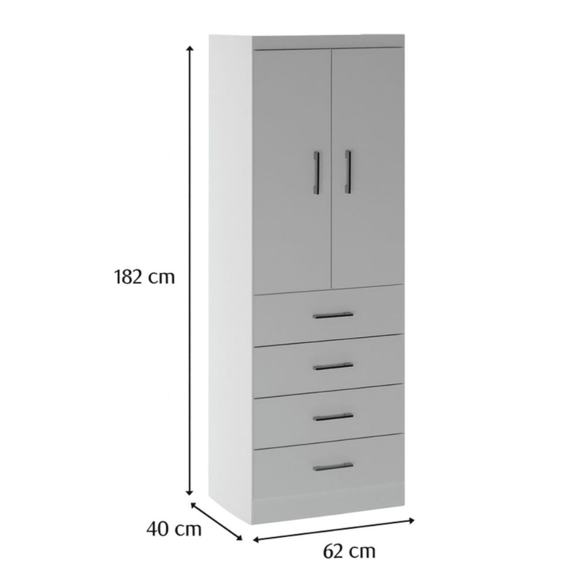 Combo Exit Closet 2P 4C + Comoda 10C Caf&eacute; Beige