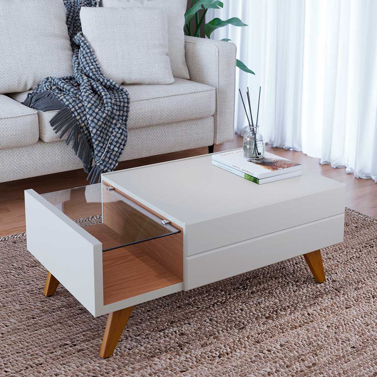 Mesa Centro Di Poretti Noronha Blanco