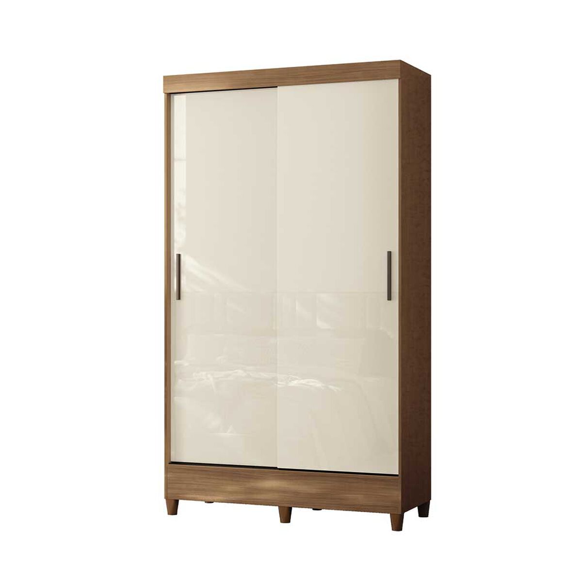 Clóset Casanova Fit 2 Puertas Correderas Jequitiba Blanco