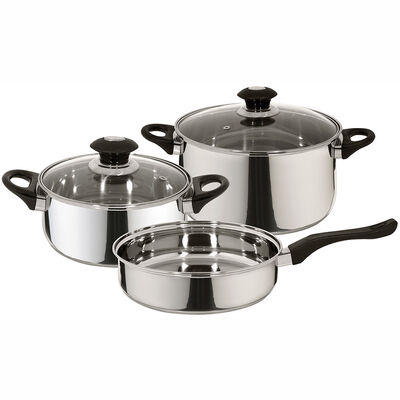Batería de Acero Inoxidable Fantuzzi Corazza 5 Piezas
