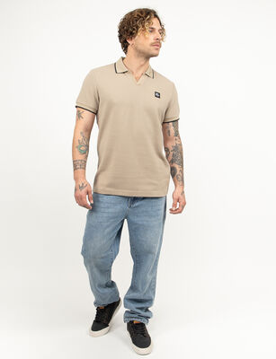 Imagen 2 del producto Polera Piqué Hombre Zibel Café, Negro, Oliva