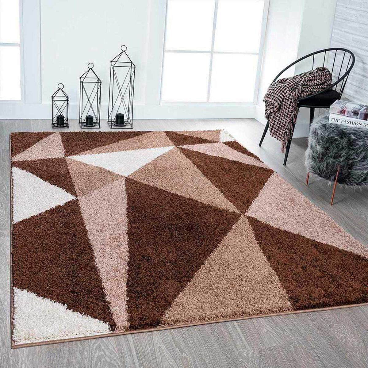 Alfombra Dib Touch 133 x 190 cm Caf&eacute;