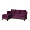 Sof&aacute; Seccional Barra Design Mila Izquierdo 3 Cuerpos Morado