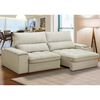 Sofá Amuv Bariloche Reclinable 3 Cuerpos Beige