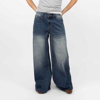 Jeans Wide Led Mujer Icono Indigo