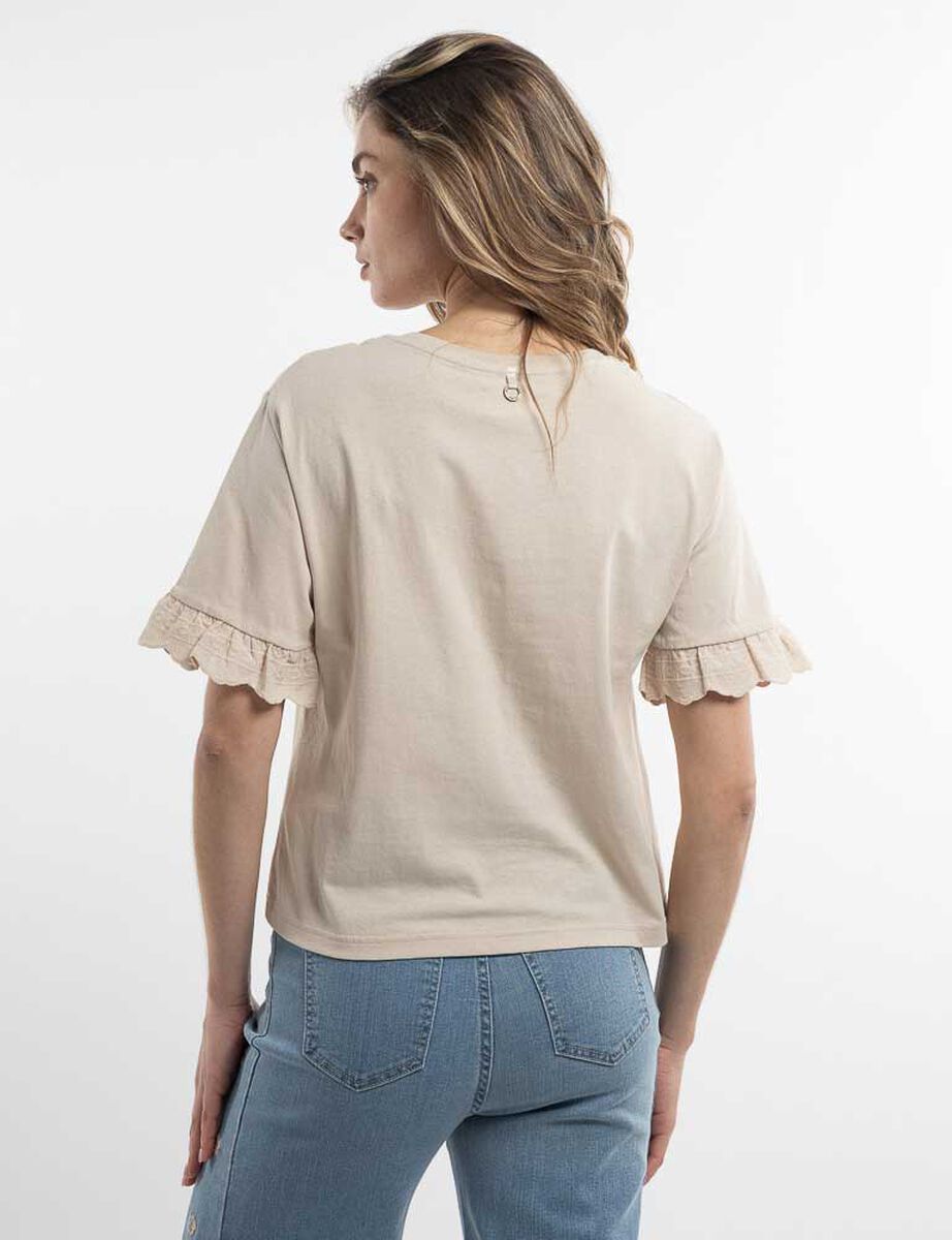 Polera Lisa Algod&oacute;n Manga Corta Mujer Alma