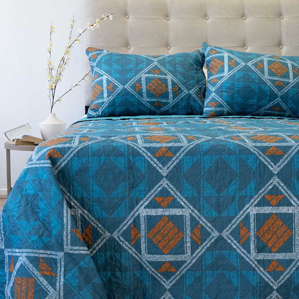 Quilt Doral 2 Plazas Hotpress Origins D8 Estampado