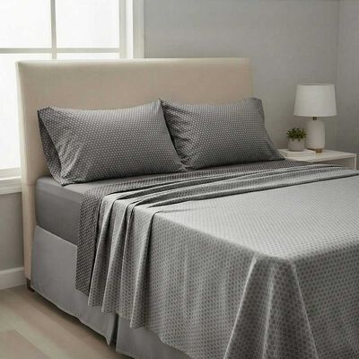 Imagen 1 del producto Juego de Sábanas Rosen 2 Plazas Microfibra Grafito