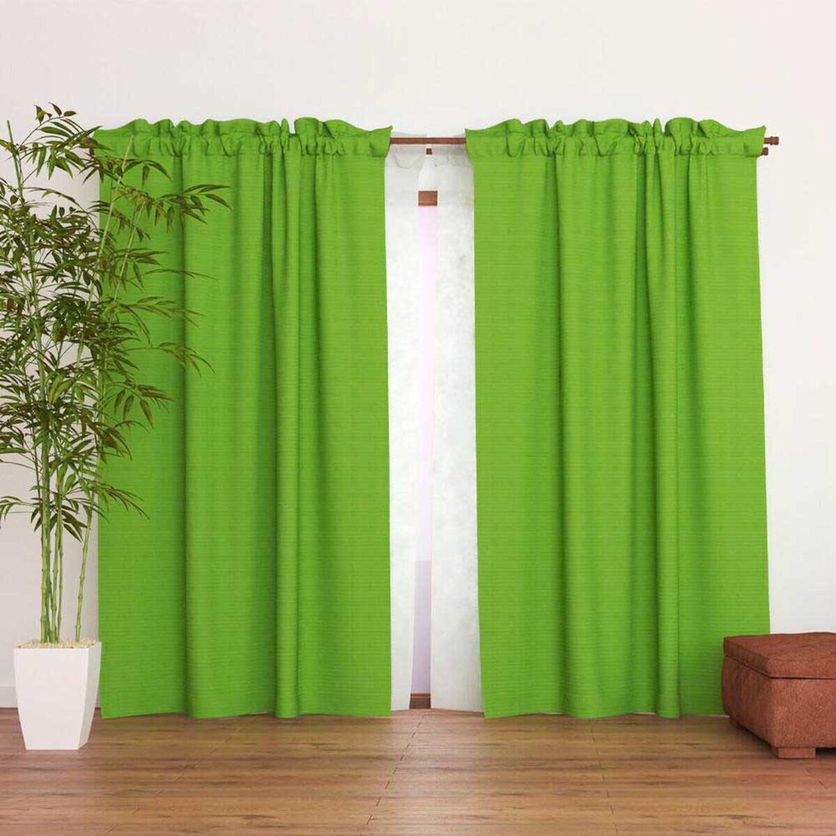 Combo Cortinas Doral Agatha 220 x 140 cm Verde