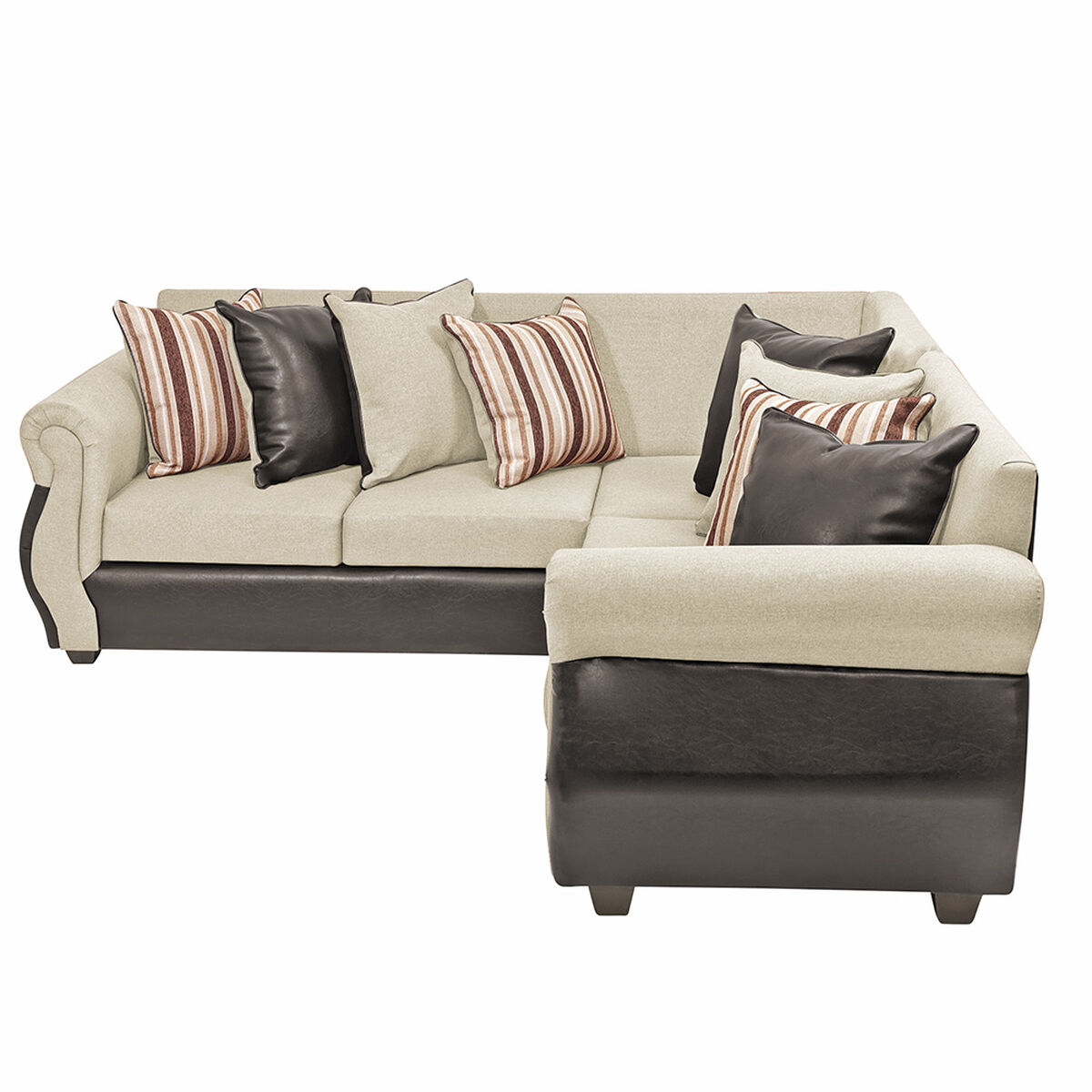 Sofá Seccional Innovamuebles Azucena 5 Cuerpos Beige 
