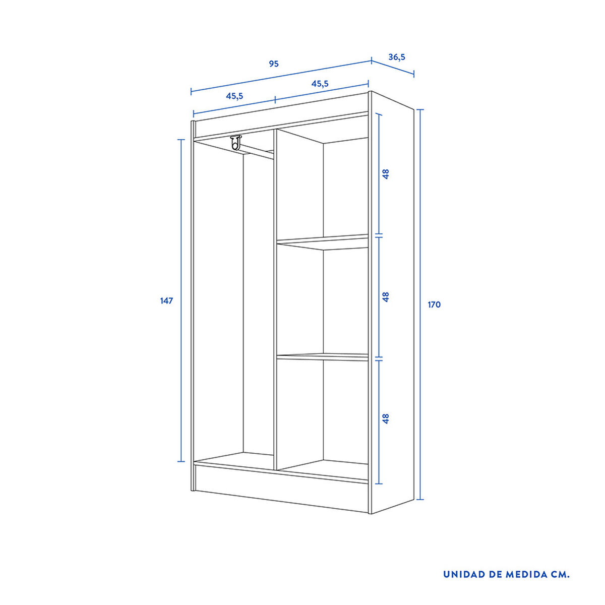 Clóset  4 Puertas
