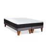 Cama Europea Latam Home 2 Plazas Zen Pro Gris