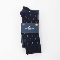 Pack 3 Calcetines Hombre Portman Club Azul, Gris, Negro