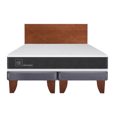 Imagen 1 del producto Cama Europea CIC Base Dividida 2 Plazas Ortopedic + Resplado New Villarrica