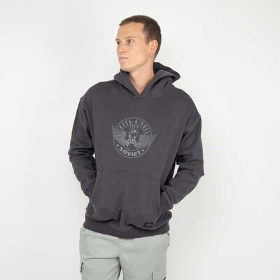 Polerón Hombre Soviet Charcoal, Morado