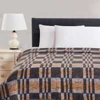 Frazada 60% algodón y 40% poliéster Illusions King Térmica Azul