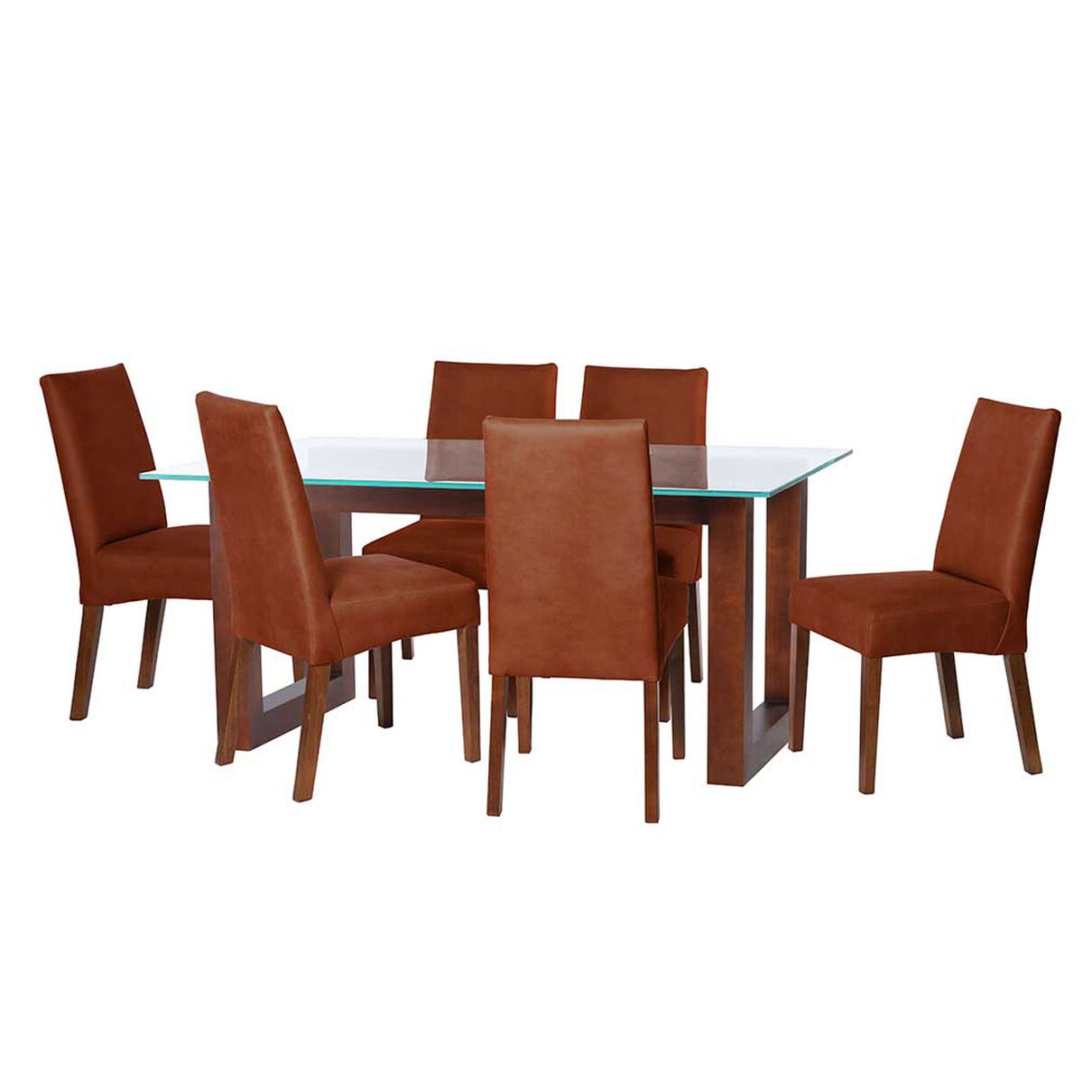 Juego de Comedor Latam Home Pamplona Salamanca 6 Sillas Velvet Beige