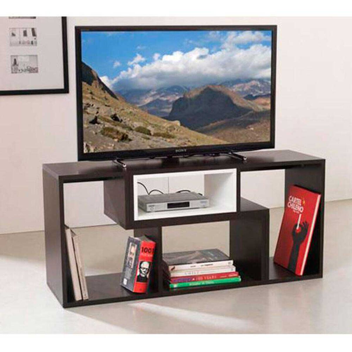 Rack Extensible + Biblioteca Beij&iacute;n + Mesa de Centro