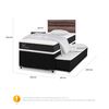 Cama Nido CIC 1,5 Plazas Arriba y 1 Plaza Abajo Ortopedic + Respaldo + Velador Ares + Plumón + Almohada 