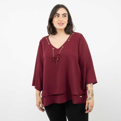 Blusa Manga 3/4 Mujer Extralindas