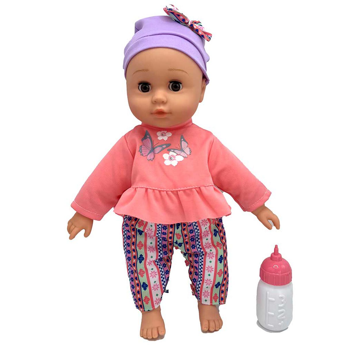 Muñeca Baby Doll Cuerpo Blando Llorón con Sonidos Colores Surtidos Bostecitos