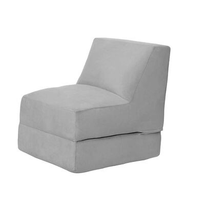 Sofá Cama Latam Home Velvet Bari 1 Cuerpo Gris