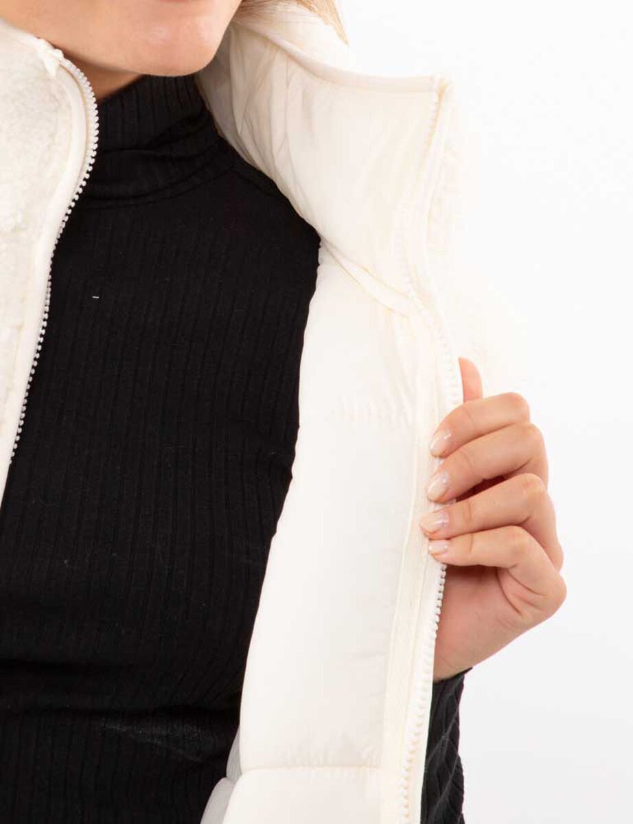 Parka Crop Reversible Chiporro Sin Mangas Mujer Icono