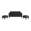 Sofá Retro 50 3 Cuerpos + 2 Pouf