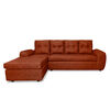 Seccional Derecho Elegant Houston Cheise PU 5 Cuerpos Marfil