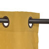 Set Cortinas Mashini Jacquard-Argolla Sofía Golden 140 X 220 cm