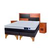 Cama Europea Flex 2 Plazas Nexus Base Dividida + Set Colonia