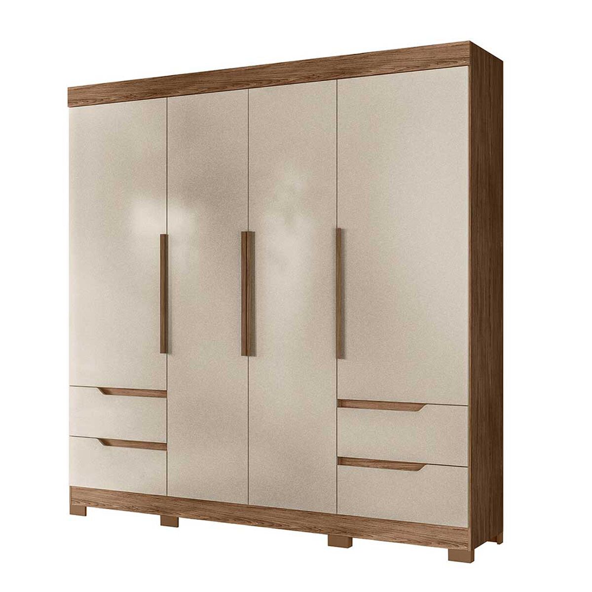 Clóset Vekkahome Vivacce 4 Puertas 4 Cajones Café